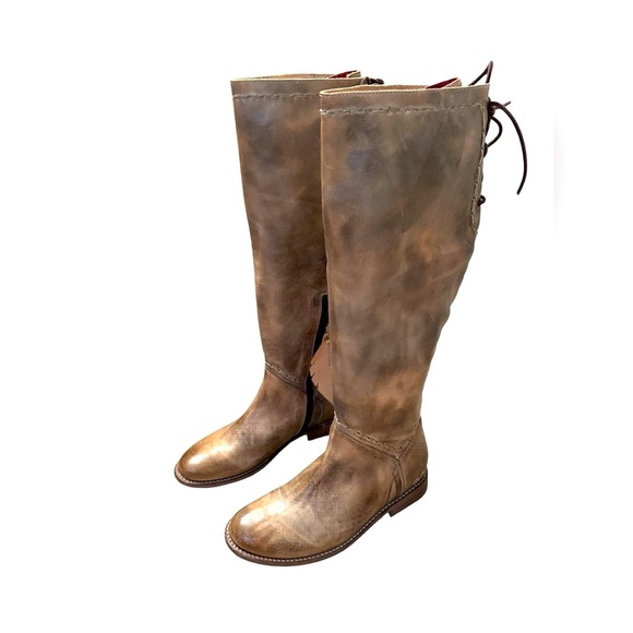 Bed Stu NWT Leather Cobbler Series Manchester Brown/Taupe Boots Women’s Size 8 - Picture 3 of 16